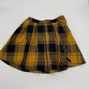 Harry Potter Hufflepuff Plaid Skirt | Wizarding World | Size Small